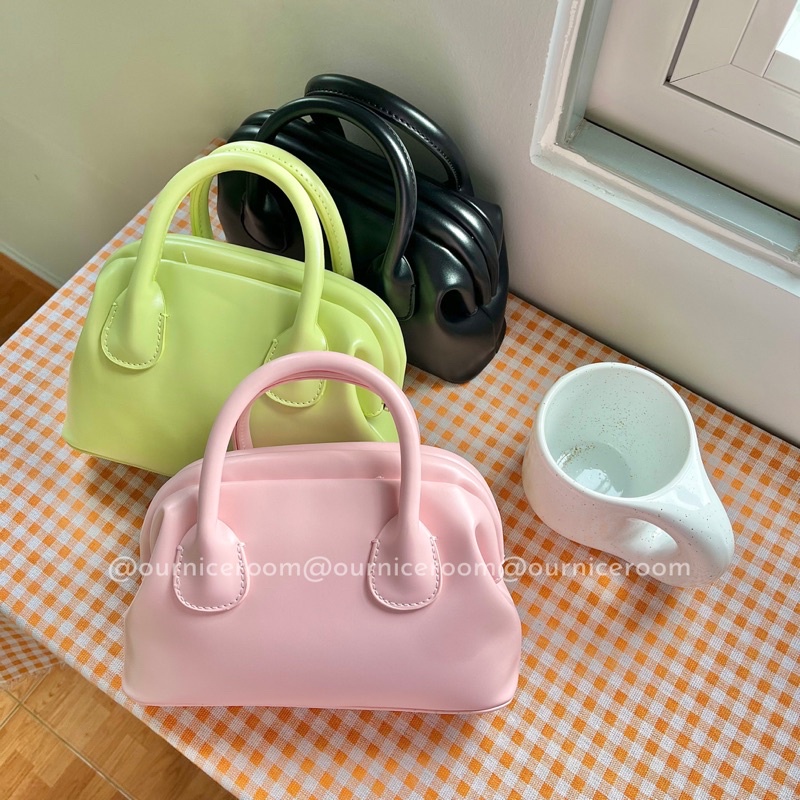 Kèm ảnh thật TÚI XÁCH NỮ HÌNH CON SÒ NẮP GẬP MÀU PASTEL PHONG CÁCH HÀN QUỐC 11072202