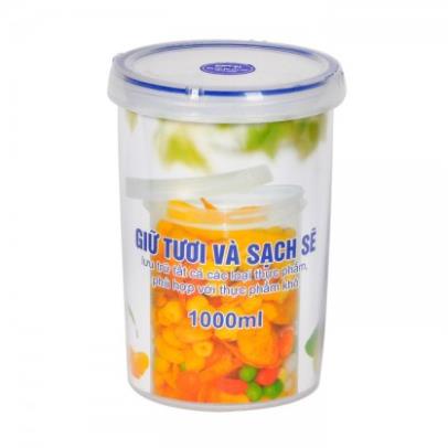 Hộp bảo quản thực phẩm 1000ml Song Long 2408 nắp hít chống vi khuẩn