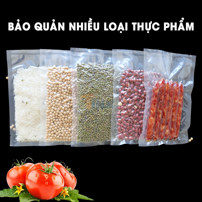 Túi hút chân không bảo quản thực phẩm 2 mặt trơn - Bọc hút chân không PA trơn 2 mặt đủ tất cả loại size 1kg