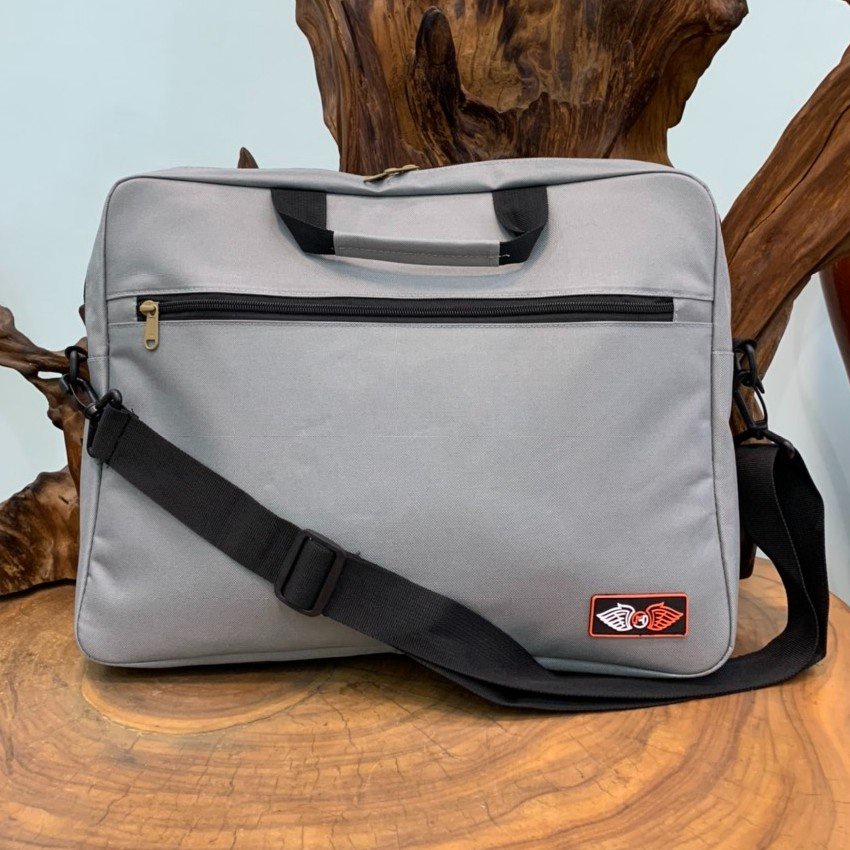 CẶP LAPTOP LOẠI TỐT XÁM _ Cặp Laptop 13->15.6 inch Hàn Quốc. Chất Đẹp Dày Dặn- Thích Hợp Cho Dân Văn Phòng