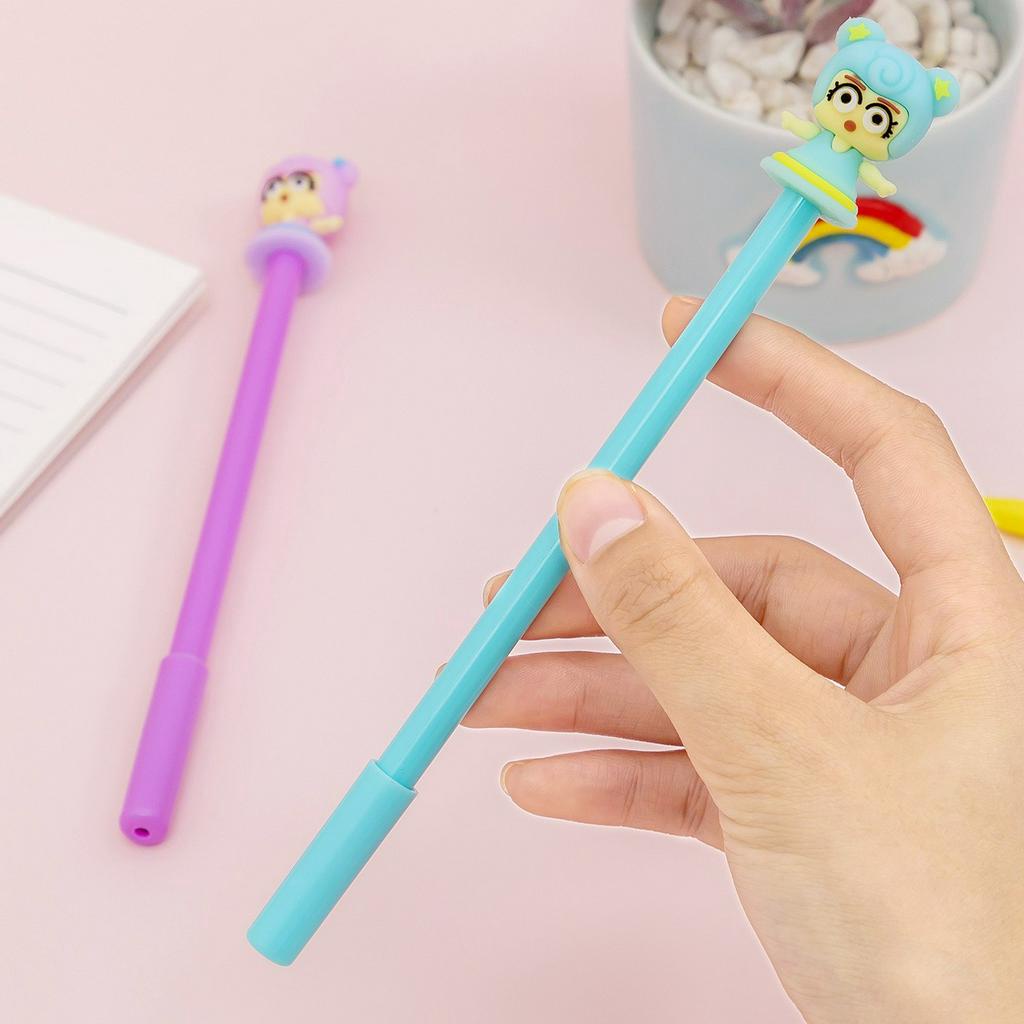 Bút bi cute mực nước đen cao cấp viết đẹp hình công chúa dễ thương có nắp giá rẻ cho bé NATO BB25