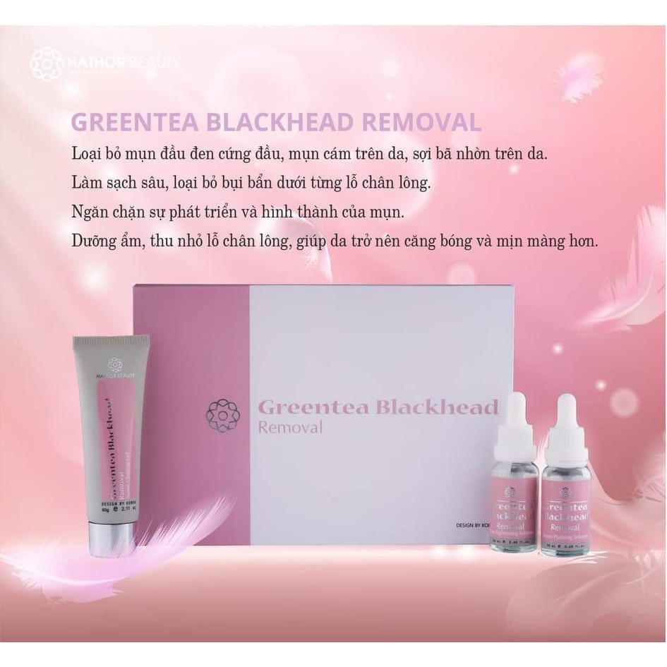 Ủ mụn đầu đen, mụn cám, mụn ẩn [kèm thêm quà tặng hấp dẫn] - Greentea Blackhead Removal | Hathor Beauty | BigBuy360 - bigbuy360.vn