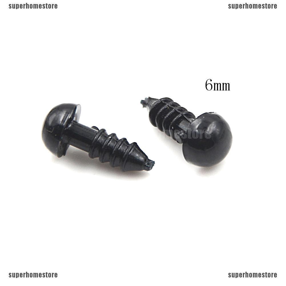 Set 100 Con Mắt Nhựa 5-7mm Cho Thú Nhồi Bông Gấu Bông