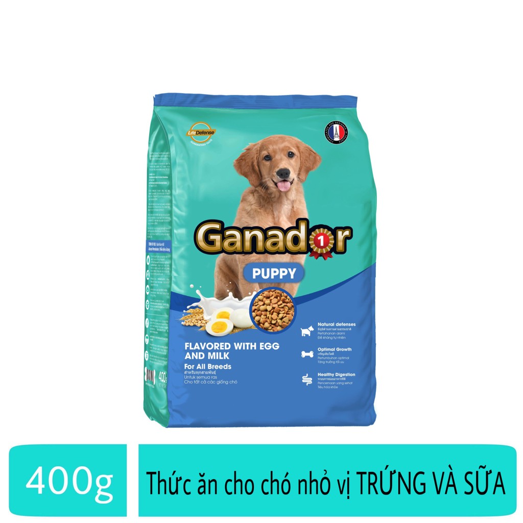 HN.(5 loại) GANADOR cho chó Gói 400gr- Thức ăn dạng hạt cao cấp ( thức ăn chó mọi lứa tuổi )