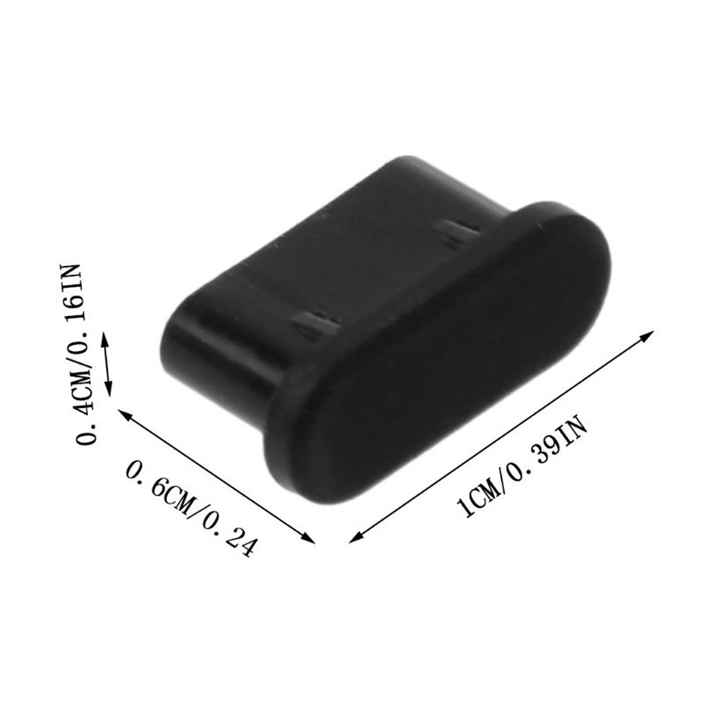 Nút bọc Silicone chống bụi cho cổng cắm USB Type-c cho Samsung Huawei màu sắc