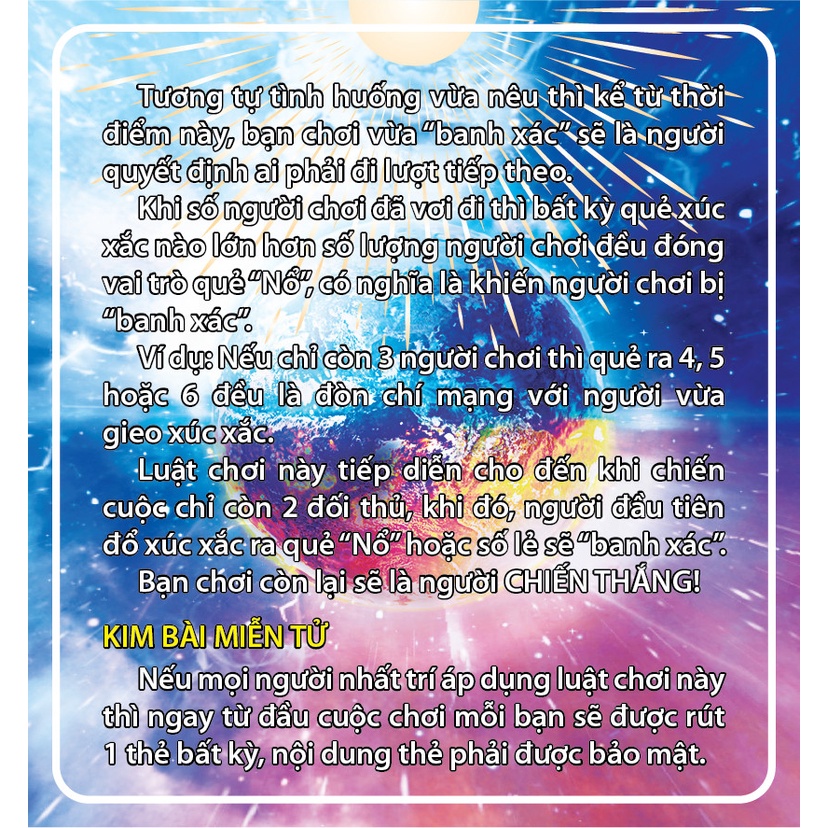 Boardgame Xí ngầu Nổ 2 LIÊN HIỆP THÀNH, Trò chơi thẻ bài vui nhộn phù hợp với mọi lứa tuổi