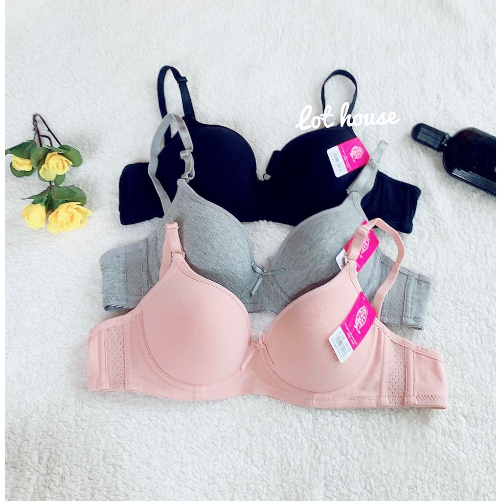 Áo Lót Cotton Đệm Mỏng Có Gọng Thấm Hút Mồ Hôi 613