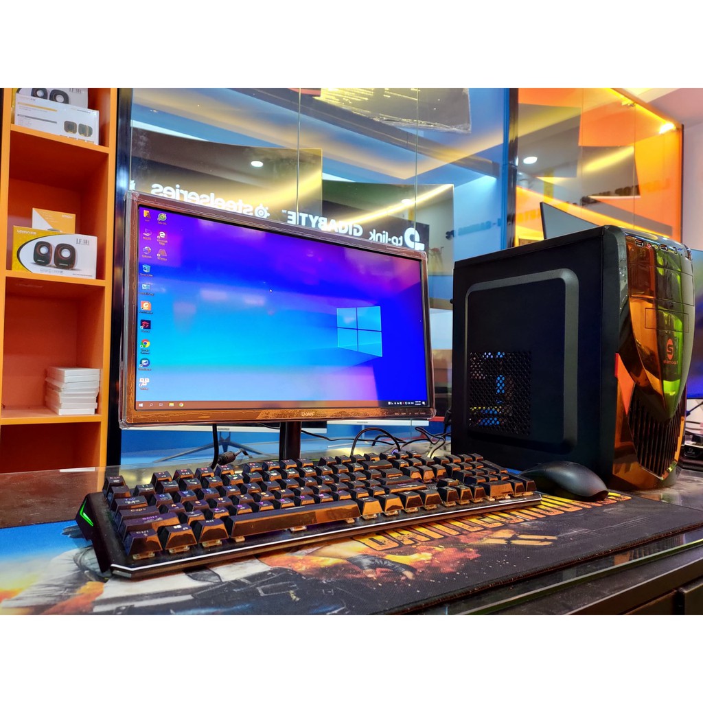 BỘ MÁY TÍNH CHƠI GAME GIÁ RẺ G4560/B150/RAM 8GB/SSD 120GB/ GTX 1050TI