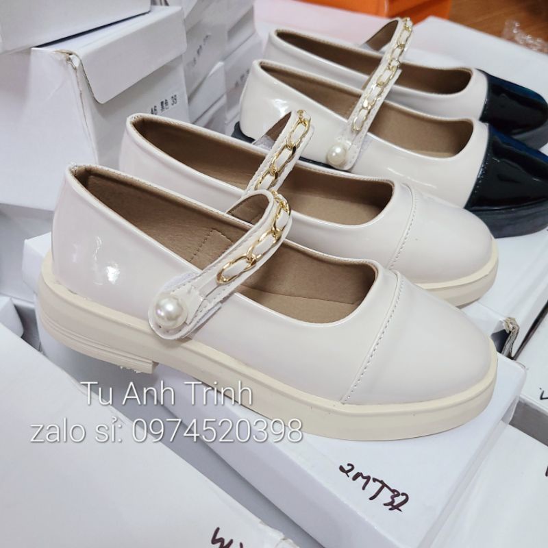 Giày Nữ Ulzzang Đế 3cm Quai Đính Ngọc Loại 1 Có Sẵn Kèm Ảnh Thật
