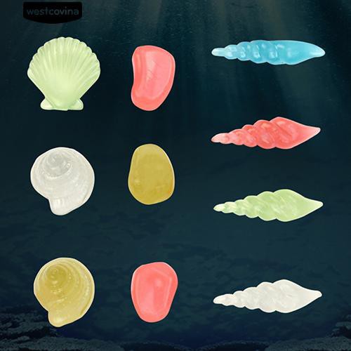 Đá Phát Sáng Hình Vỏ Sò , Sao Biển Trang Trí Bể Cá