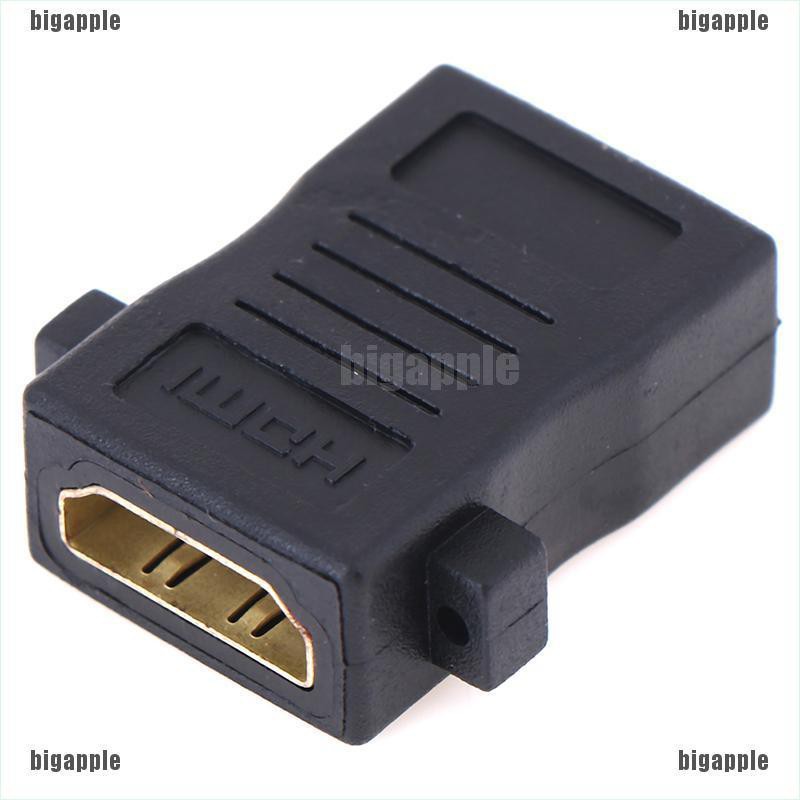 [bigapple]HDMI Female to Female Panel Mount Extension Coupler Adapter Connector adore