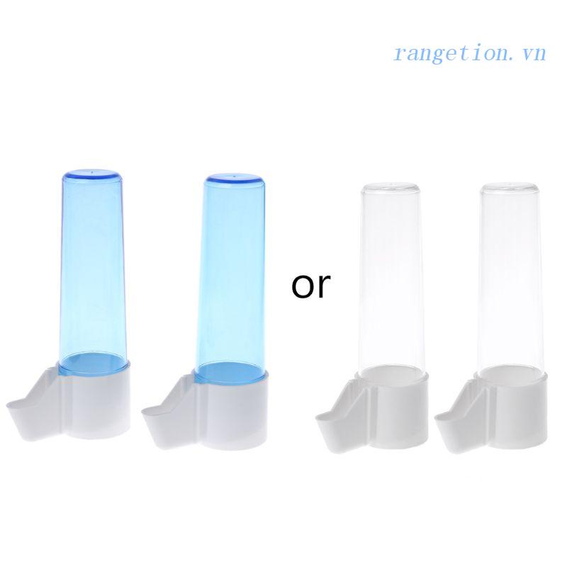 Bộ 2 Hộp Đựng Thức Ăn / Nước Uống Tự Động Bằng Nhựa Cho Chim Vẹt