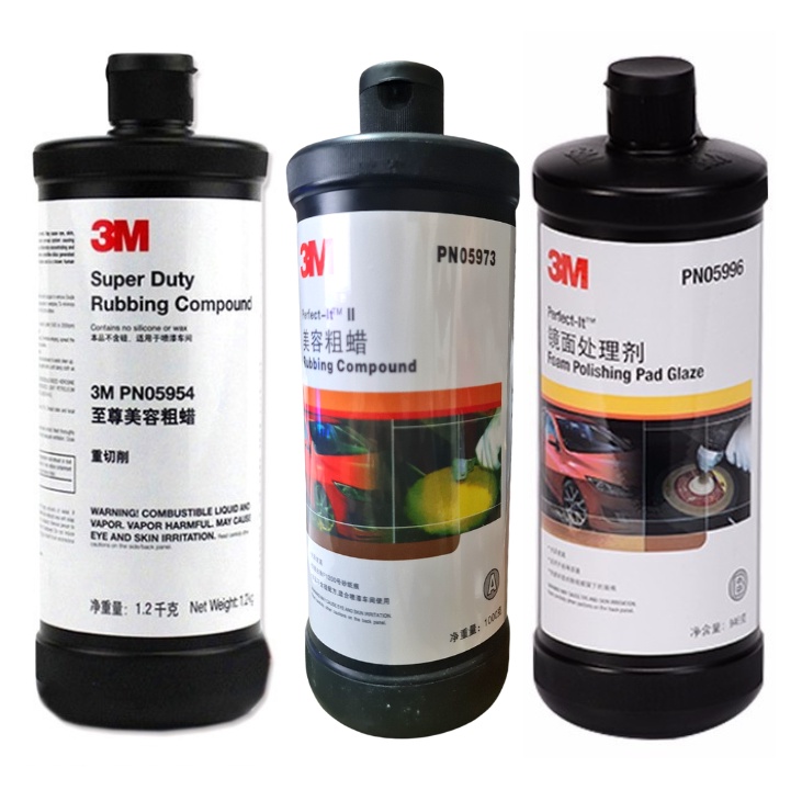 Sáp đánh bóng 3M đánh bóng Epoxy Resin và ôtô chuyên dụng, sáp đánh bóng 3 bước