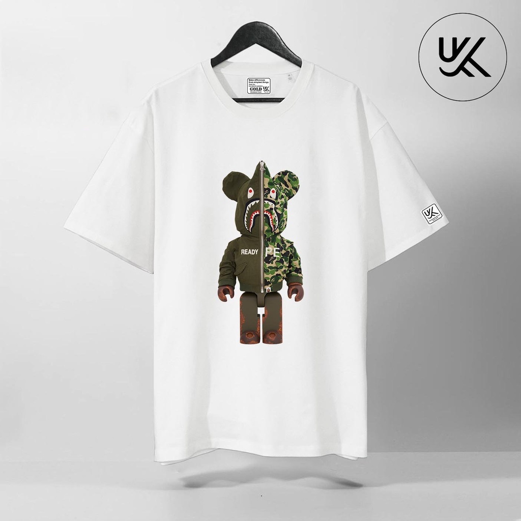 Áo Thun Tay Lỡ BearBrick, Áo phông unisex Form rộng Oversize, chất liệu Cotton . KKIMSHOP