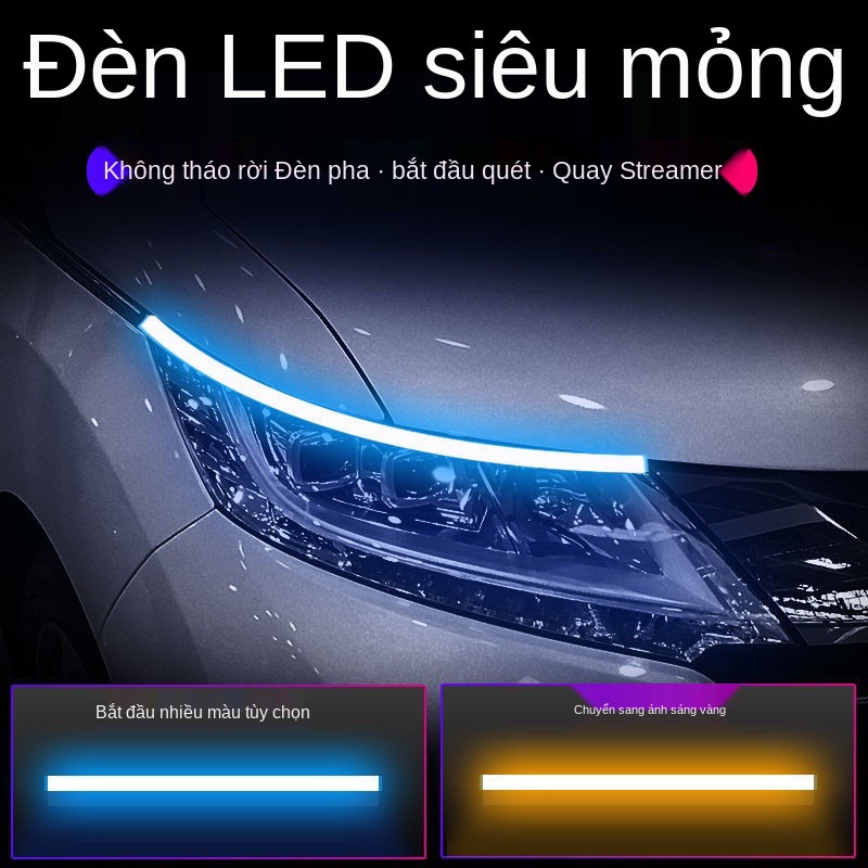 Bắt đầu quét Cặp đèn ô tô có led siêu sáng