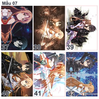 Poster/ tranh dán tường in hình anime Sword art online