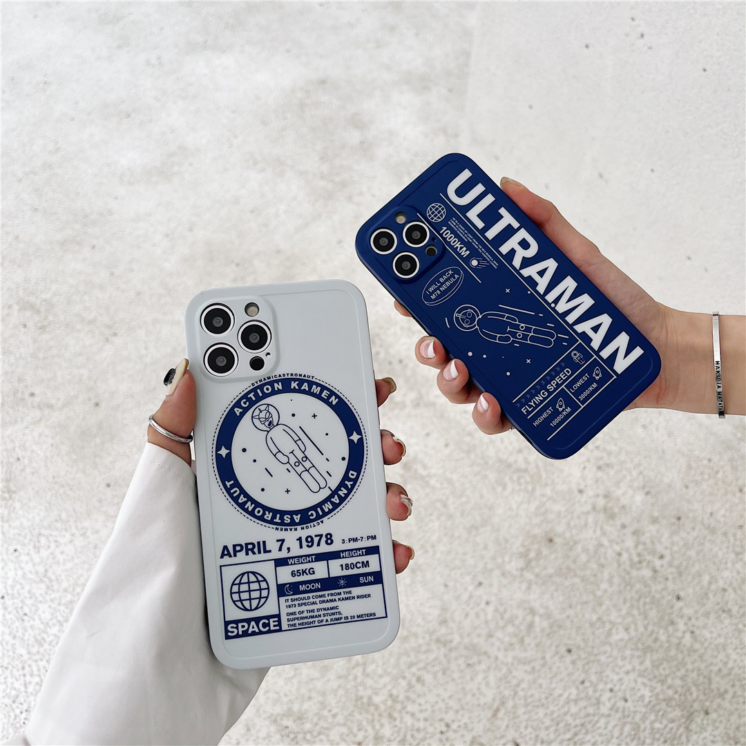 Ốp điện thoại nhựa dẻo họa tiết phi hành gia hoạt hình đáng yêu cho IPHONE 12MINI 11PROMAX 7/8PLUS SE2020 X/XS XR XSMAX | BigBuy360 - bigbuy360.vn