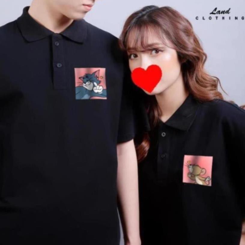 Áo POLO ĐÔI HÌNH TOM & JERY ĐỘC LẠ, CHẤT ĐẸP.