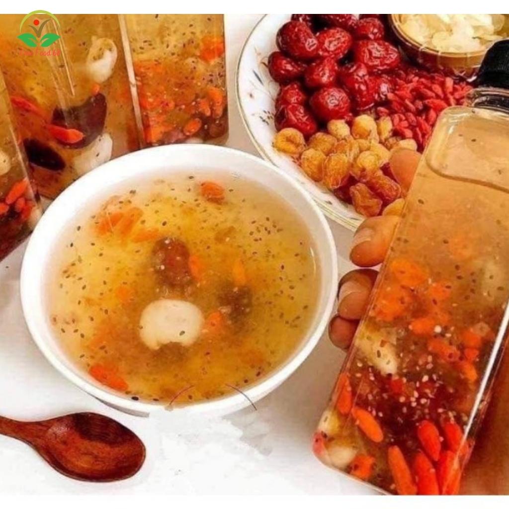 Chè Dưỡng Nhan Tuyết Yến Nhựa Đào Chuẩn Loại 1, Nguyên Liệu Nấu Bổ Dưỡng Thơm Ngon, Đẹp Da, Dáng,OneFood68
