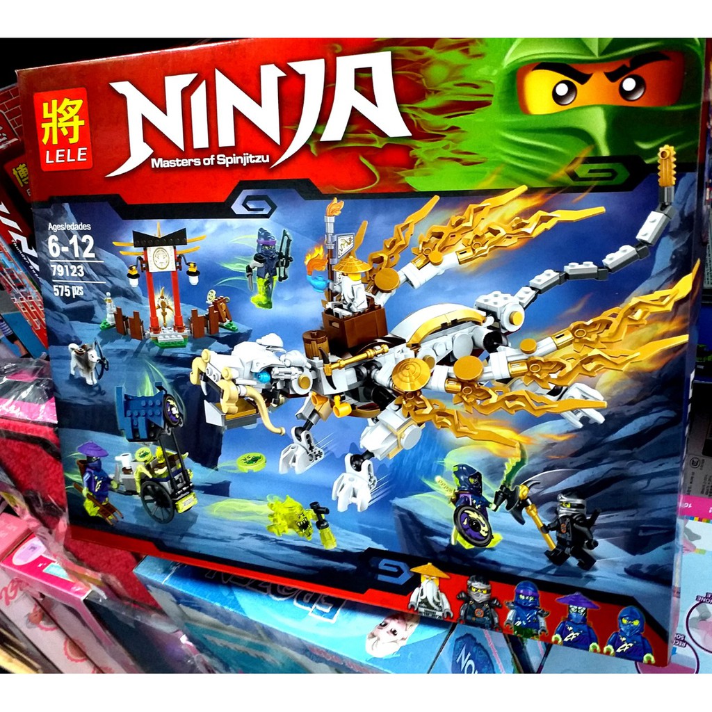 Lắp ráp Xếp hình not Lego Ninjago Rồng Chiên Đấu Thế Hệ Mới LELE 79123 (575 chi tiết)cho bé trai