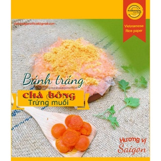 Bánh tráng chà bông trứng muối