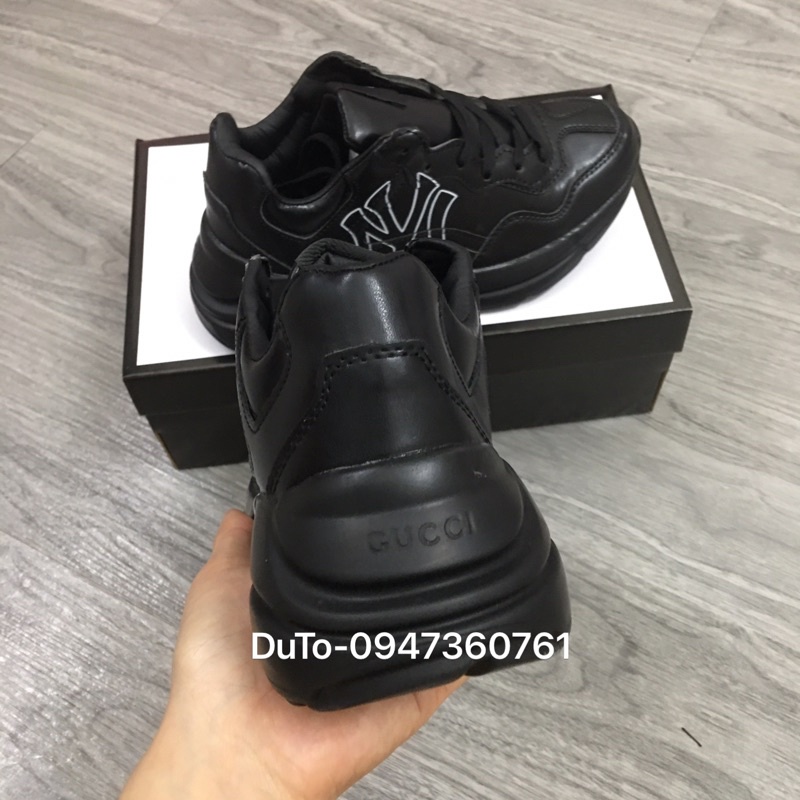 Giày full đen NY mảnh chất hàng đẹp fullsize 36->44 Nam Nữ