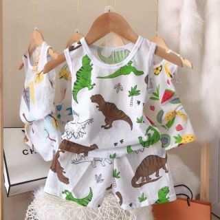 Bộ cotton giấy sát nách cho bé