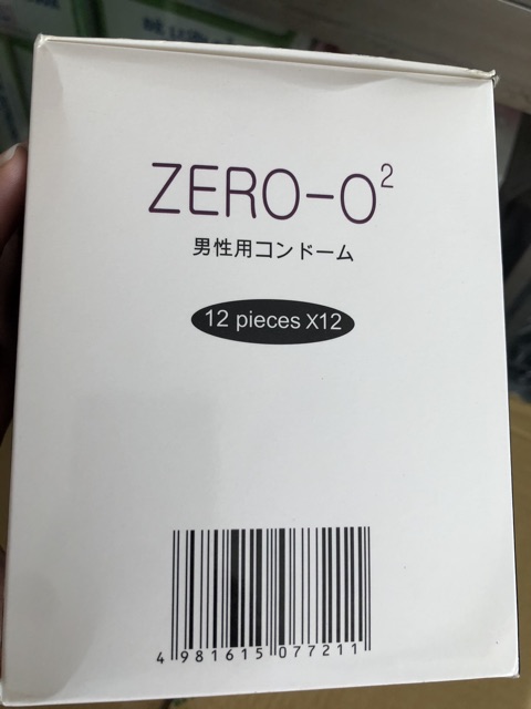 Bao cao su Zero O2 nhập khẩu nhật hộp 12c cam kết chính hãng giá tốt