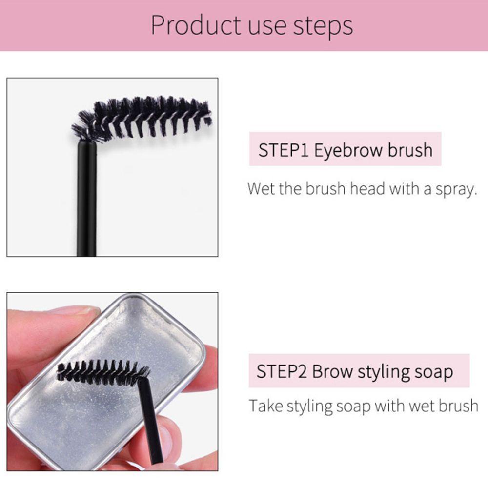 Xà Phòng Tạo Kiểu Lông Mày 3D Tự Nhiên Lâu Trôi Kèm Cọ Tiện Dụng