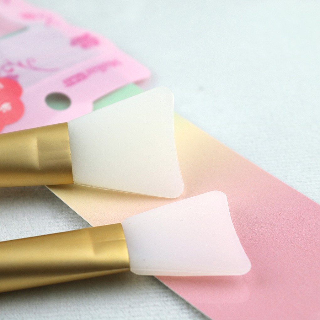 Cọ silicone tay cầm cán dài dùng thoa mặt nạ DIY