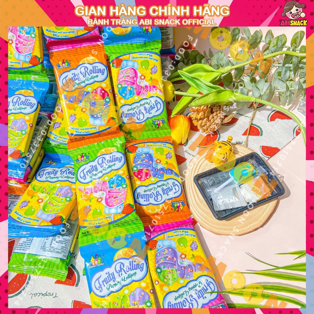 Kẹo dẻo cuộn Fruity rolling hương vị trái cây gói 14,5g
