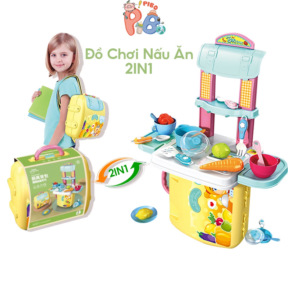 Đồ Chơi Nấu Ăn Dụng Cụ Nhà Bếp Nồi Cơm, Tủ Lạnh, Xoong Nồi Đa Dạng Siêu Ngộ Nghĩnh Cho Bé Yêu - Pibo Store