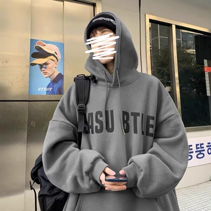 Áo hoodie Dáng Rộng In Họa Tiết Hoạt Hình Phong Cách Hip Hop Hàn Quốc Chất Lượng Cao Cho Nam Và Nữ