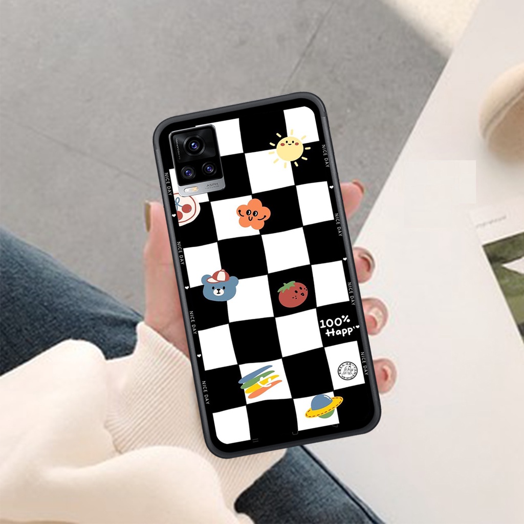 Ốp Lưng VIVO V15 - V19 - V20 - V23 5G - V23E  ,  In Hình &quot;Black Heart&quot; Phong Cách Đẹp.