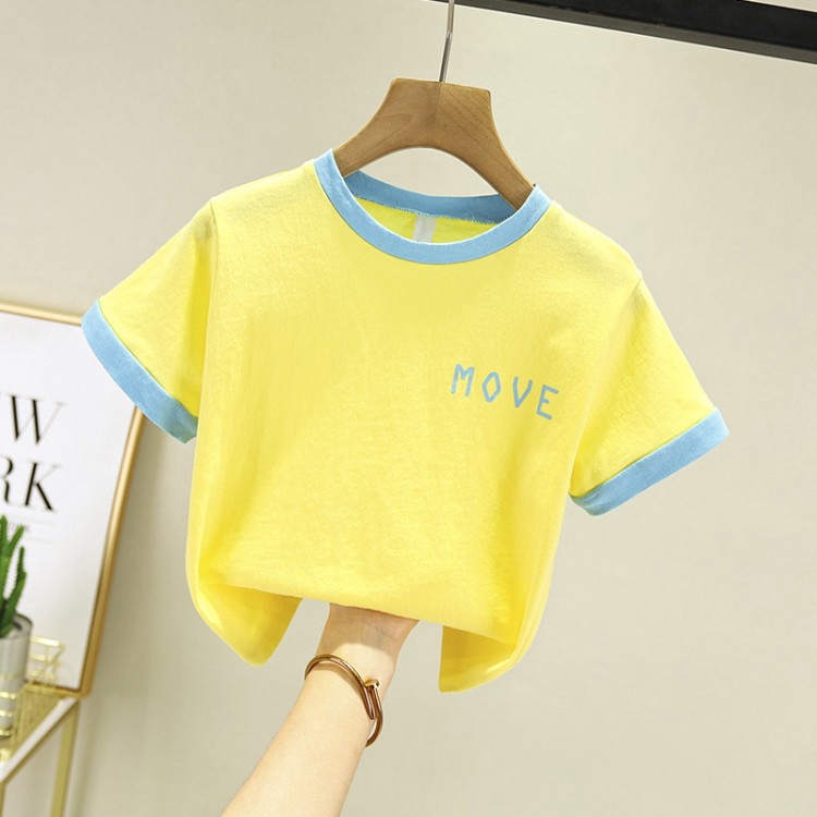 Korean Fashion Round Neck Short Sleeve T-shirt