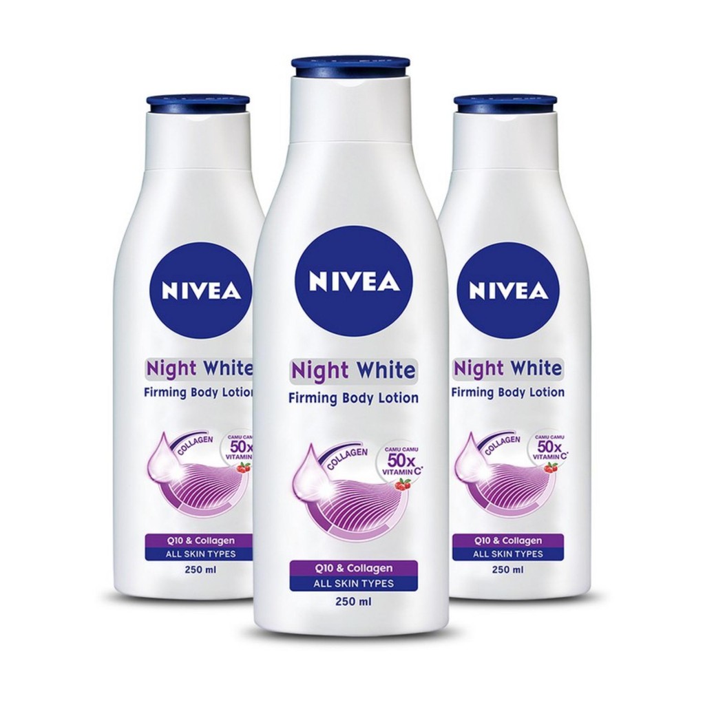 Sữa Dưỡng Thể Giúp Săn Da Và Dưỡng Trắng Nivea Ban Đêm 250ml 88125