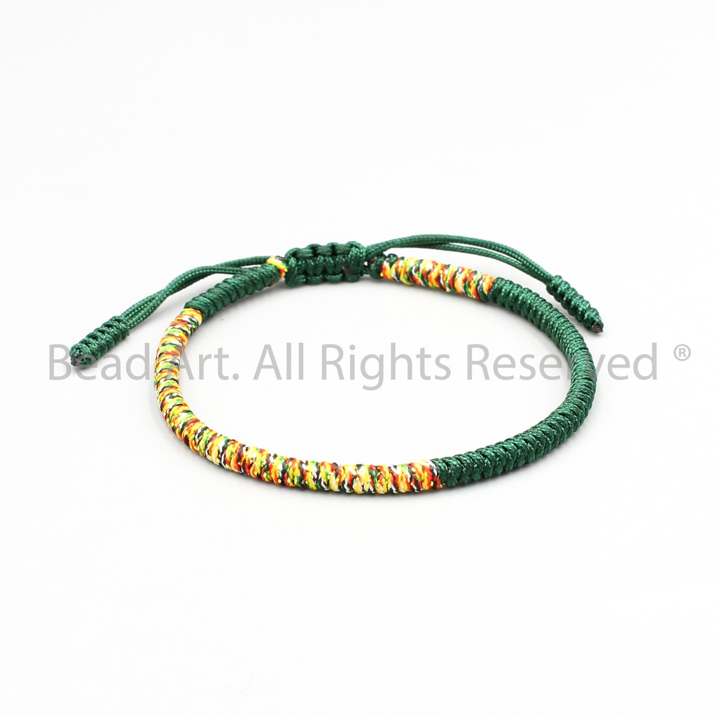 Vòng Tay Dây Ngũ Sắc Thắt Chỉ Màu Tibet Handmade , Vòng Tay Phong Thuỷ, Chuỗi Hạt S50 - Bead Art