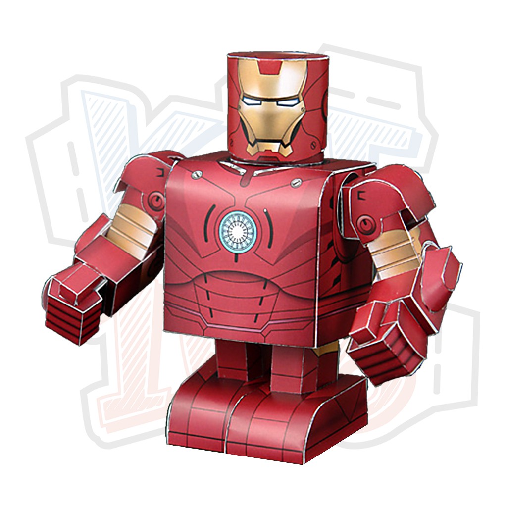 Mô hình giấy Anime game Marvel Avengers Iron Man