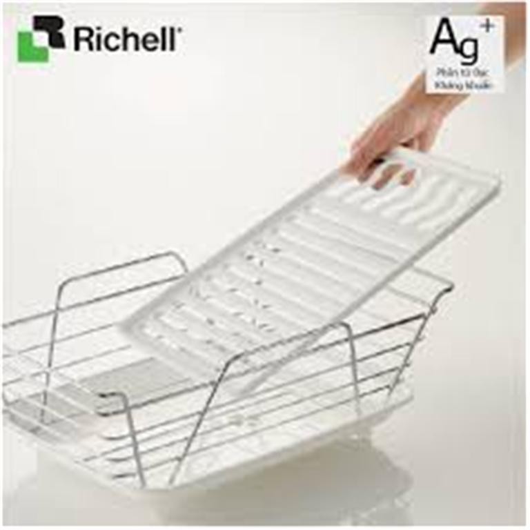 Khay úp có lỗ thoát nước Richell (Trắng)