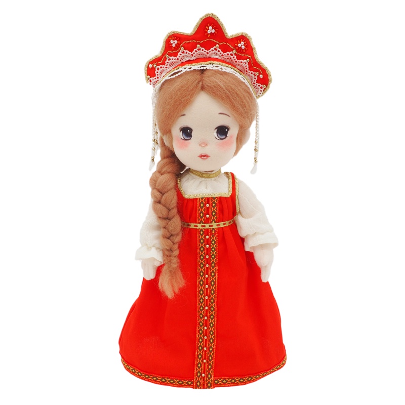 DIY BÚP BÊ THÊU TAY CÔNG CHÚA RUSSIAN- KIT NGUYÊN LIỆU TỰ LÀM BÚP BÊ NHỒI BÔNG- BÁCH HÓA NA NA