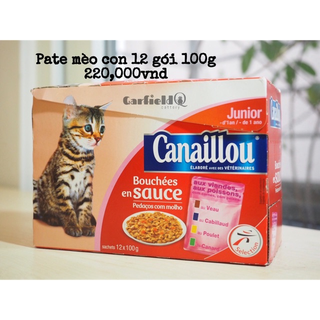 12 gói pate Canaillou cho Mèo con 12x100g