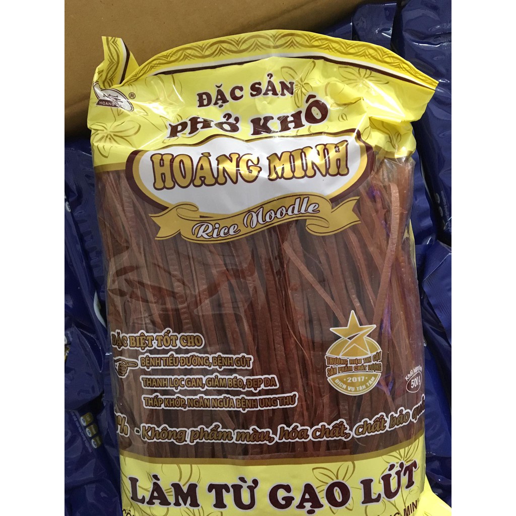 Gói 500gr Phở gạo lứt Hoàng Minh, phở gạo lức khô eatclean giảm cân hiệu quả | BigBuy360 - bigbuy360.vn