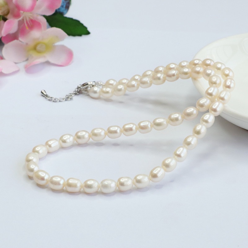Vòng cổ Chuỗi Hạt Ngọc Trai Nước Ngọt Tự Nhiên