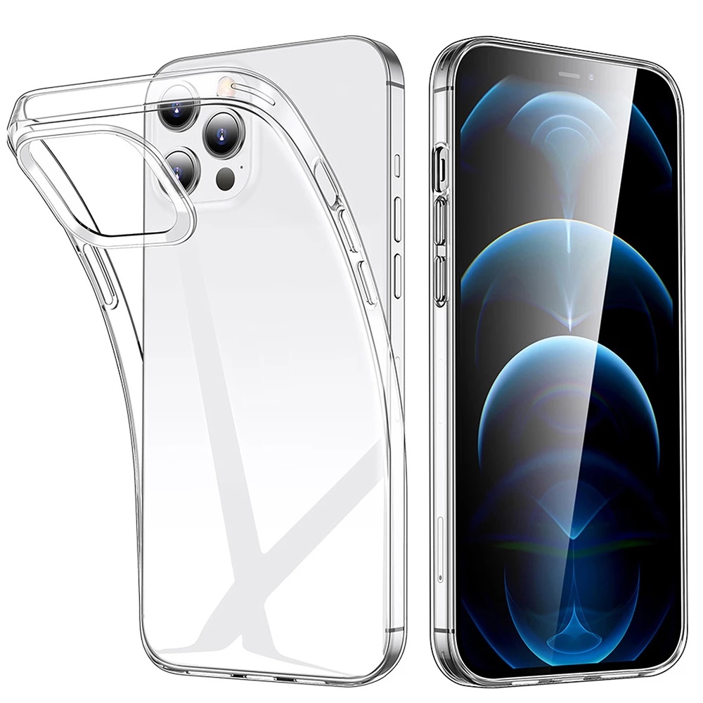 Ốp Điện Thoại Silicone TPU Mềm Trong Suốt Chống Sốc Cho Iphone 14