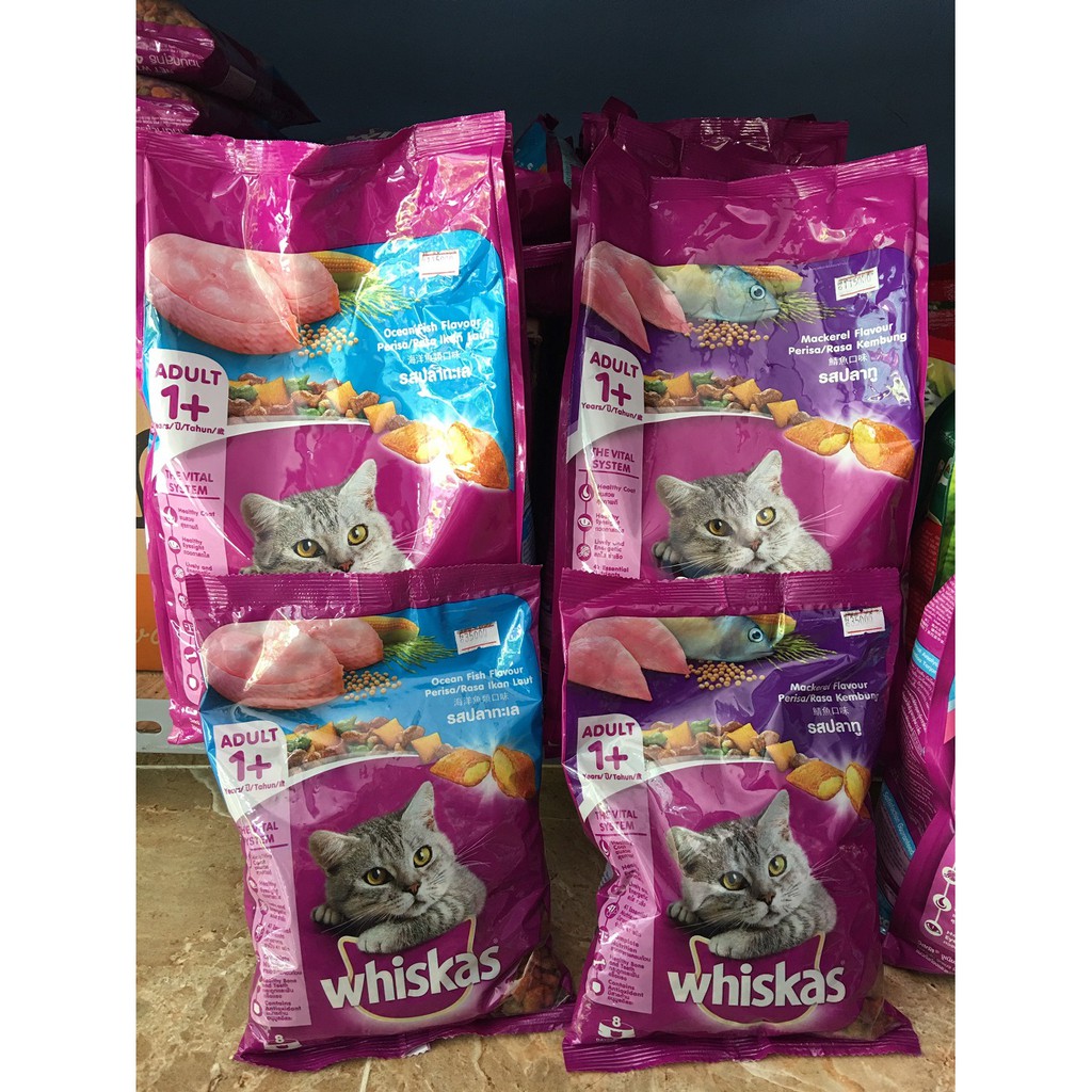 [Giao nhanh] Hạt Whiskas cho mèo gói 400g vị cá thu/cá biển/cá ngừ THƠM - NGON - GIÀU DINH DƯỠNG