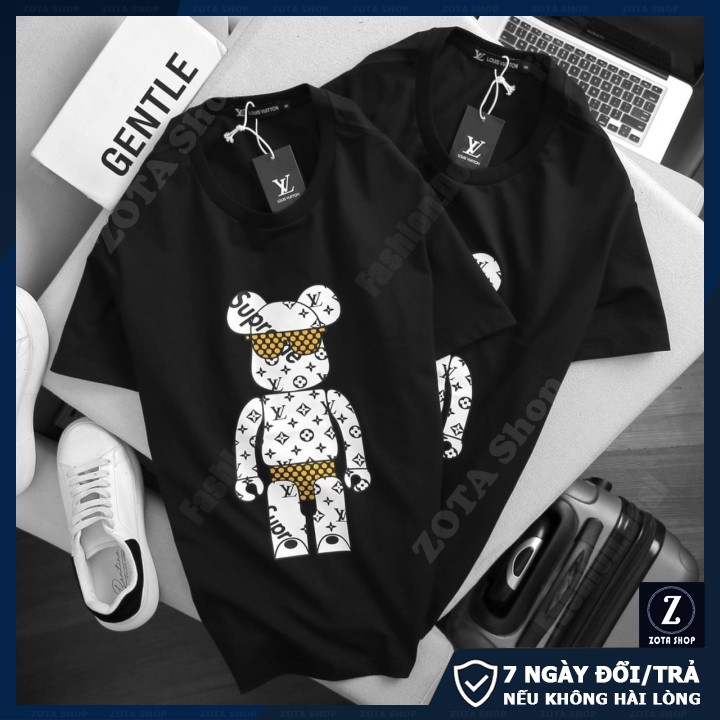 Áo thun nam ngắn tay không cổ❤️ Freeship 50k❤️ Chất mềm mịn Gấu Sup - L.V GZ216