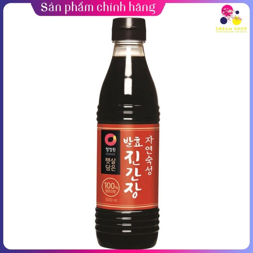 Xì dầu chấm Hàn Quốc chai to 500ml -dreamshop.vn