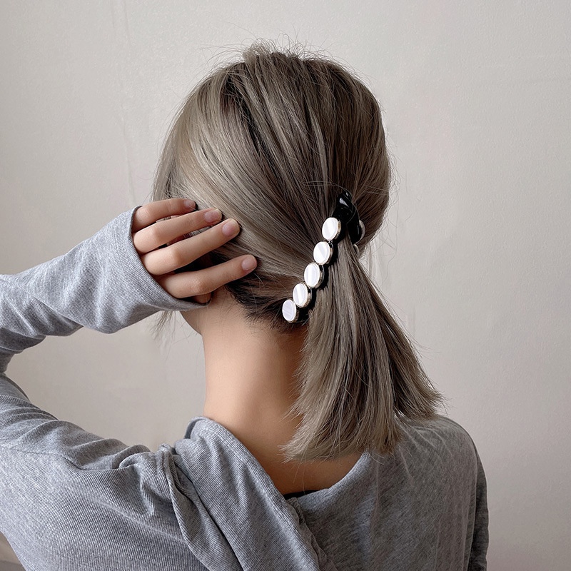 Kẹp tóc đuôi ngựa thiết kế thanh lịch phong cách Hàn Quốc thời trang