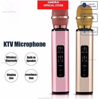 Micro hát karaoke bluetooth k6 pro và ws-898 siêu hot - loa bluetooth kèm micro karaoke không dây công nghệ mới