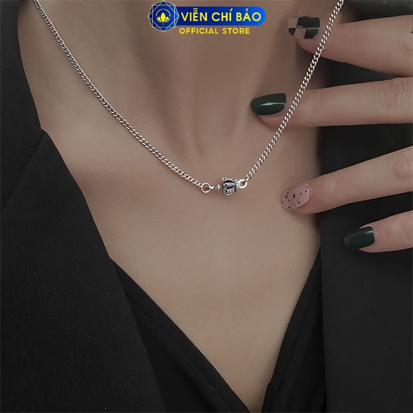 Dây chuyền vương miện chất liệu bạc Thái 925 thời trang phụ kiện trang sức Viễn Chí Bảo D000063